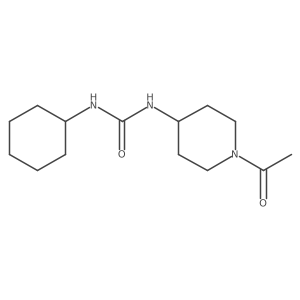 1-(1-Acetyl-piperidin-4-yl)-3-cyclohexyl-urea Structure