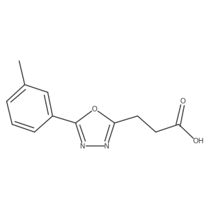 3-(5-m-Tolyl-1,3,4-oxadiazol-2-yl)propanoic acid结构式