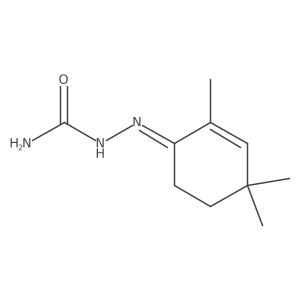 2-(2,4,4-Trimethyl-2-cyclohexen-1-ylidene)hydrazinecarboxamide结构式
