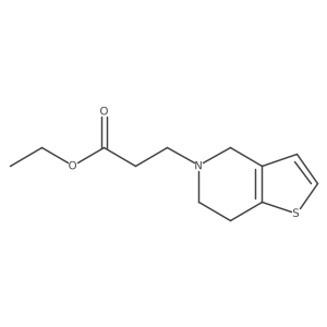 Ethyl 6,7-dihydrothieno[3,2-c]pyridine-5(4H)-propanoate Structure