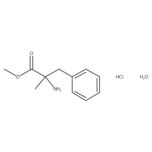 Methyl 2-amino-2-methyl-3-phenylpropanoate hydrochloride hydrate Structure