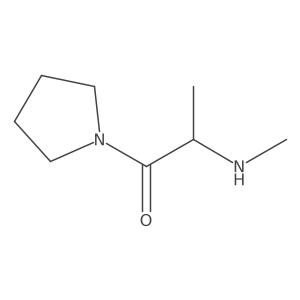 2-(Methylamino)-1-(pyrrolidin-1-yl)propan-1-one结构式