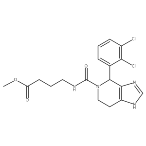 methyl 4-({[4-(2,3-dichlorophenyl)-1,4,6,7-tetrahydro-5H-imidazo[4,5-c]pyridin-5-yl]carbonyl}amino)butanoate结构式