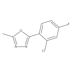 2-(2-Chloro-4-fluorophenyl)-5-methyl-1,3,4-oxadiazole Structure