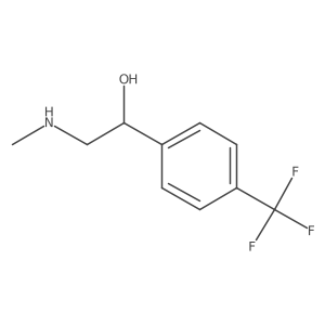 2-(Methylamino)-1-[4-(trifluoromethyl)phenyl]ethanol Structure
