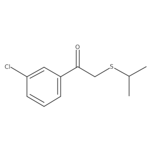 1-(3-Chlorophenyl)-2-(propan-2-ylsulfanyl)ethan-1-one结构式