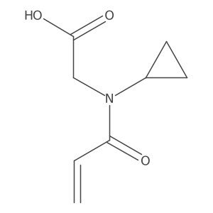 2-[Cyclopropyl(prop-2-enoyl)amino]acetic acid Structure