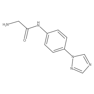 2-Amino-N-[4-(1H-1,2,4-triazol-1-yl)phenyl]acetamide结构式