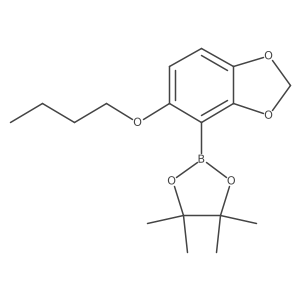 5-Butoxy-4-(4,4,5,5-tetramethyl-[1,3,2]dioxaborolan-2-yl)-benzo[1,3]dioxole Structure