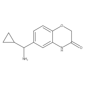 6-[(S)-Aminocyclopropylmethyl]-2H-1,4-benzoxazin-3(4H)-one Structure