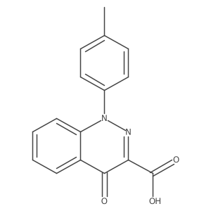 1-(4-Methylphenyl)-4-oxo-1,4-dihydrocinnoline-3-carboxylic acid Structure