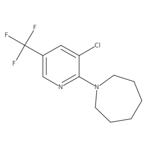 1-[3-Chloro-5-(trifluoromethyl)pyridin-2-yl]azepane结构式