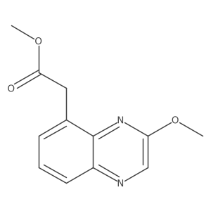 (3-Methoxy-quinoxalin-5-yl)-acetic acid methyl ester结构式