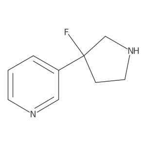 3-(3-Fluoropyrrolidin-3-yl)pyridine Structure