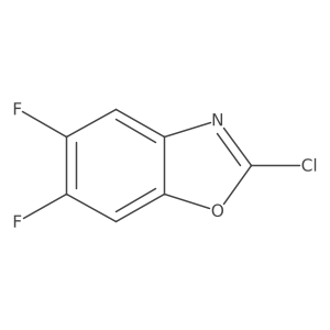 2-Chloro-5,6-difluorobenzo[d]oxazole结构式