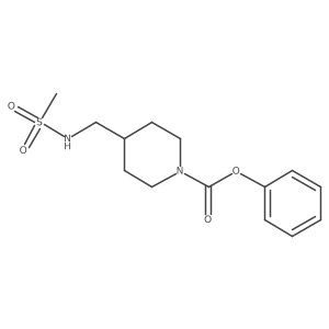 Phenyl 4-(methanesulfonamidomethyl)piperidine-1-carboxylate Structure