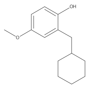 2-(Cyclohexylmethyl)-4-methoxyphenol结构式