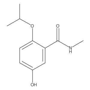5-Hydroxy-2-isopropoxy-N-methylbenzamide结构式