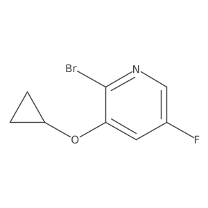 2-Bromo-3-cyclopropoxy-5-fluoropyridine Structure