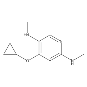 4-Cyclopropoxy-N2,N5-dimethylpyridine-2,5-diamine Structure