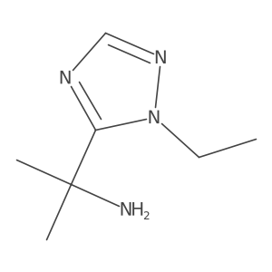 2-(1-ethyl-1H-1,2,4-triazol-5-yl)propan-2-amine Structure