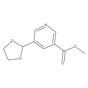 Methyl 5-(1,3-dioxolan-2-YL)nicotinate Structure