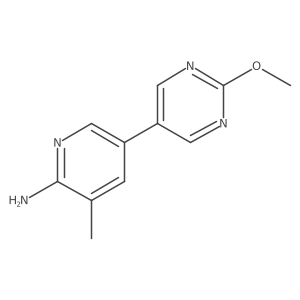 5-(2-Methoxy-5-pyrimidinyl)-3-methyl-2-pyridinamine结构式