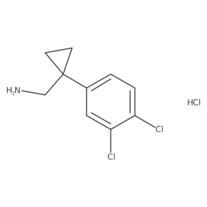 [1-(3,4-Dichlorophenyl)cyclopropyl]methanamine hydrochloride Structure