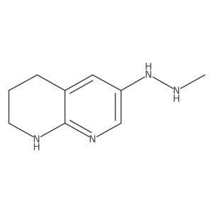 1-Methyl-2-(5,6,7,8-tetrahydro-1,8-naphthyridin-3-yl)hydrazine结构式
