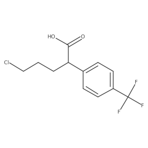 5-Chloro-2-[4-(trifluoromethyl)phenyl]pentanoic acid Structure