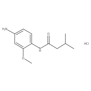 N-(4-Amino-2-methoxyphenyl)-3-methylbutanamide hydrochloride结构式