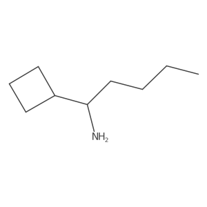 1-Cyclobutylpentan-1-amine Structure