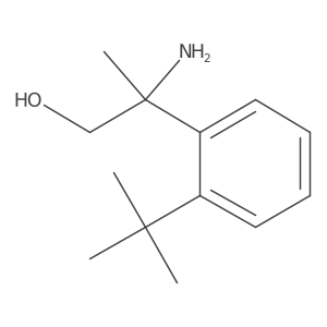 2-Amino-2-(2-tert-butylphenyl)propan-1-ol结构式