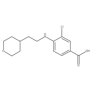 3-Chloro-4-{[2-(morpholin-4-yl)ethyl]amino}benzoic acid Structure