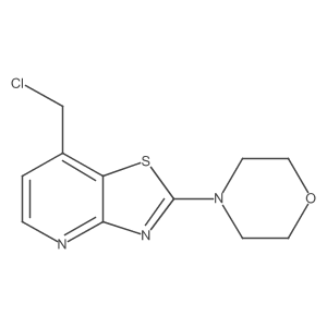 Thiazolo[4,5-b]pyridine,7-(chloromethyl)-2-(4-morpholinyl)- Structure