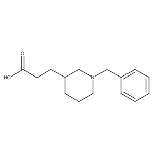 3-(1-Benzylpiperidin-3-yl)propanoic acid Structure