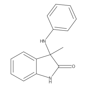 2H-Indol-2-one, 1,3-dihydro-3-methyl-3-(phenylamino)-, (3R)- Structure