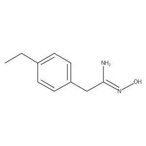 2-(4-ethylphenyl)-N'-hydroxyethanimidamide Structure