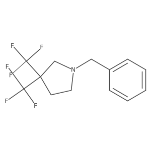 1-Benzyl-3,3-bis(trifluoromethyl)pyrrolidine Structure