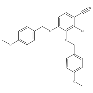 2-Chloro-3,4-bis[(4-methoxyphenyl)methoxy]benzonitrile Structure