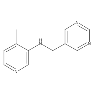 4-methyl-N-(pyrimidin-5-ylmethyl)pyridin-3-amine Structure