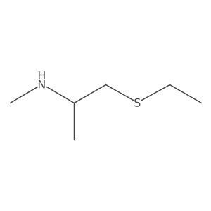 [1-(Ethylsulfanyl)propan-2-yl](methyl)amine结构式