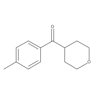 (Tetrahydro-2H-pyran-4-yl)(p-tolyl)methanone Structure