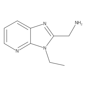 (3-ethyl-3H-imidazo[4,5-b]pyridin-2-yl)methanamine结构式
