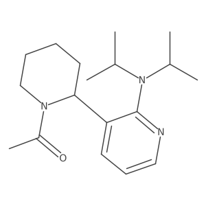1-(2-(2-(Diisopropylamino)pyridin-3-yl)piperidin-1-yl)ethanone结构式