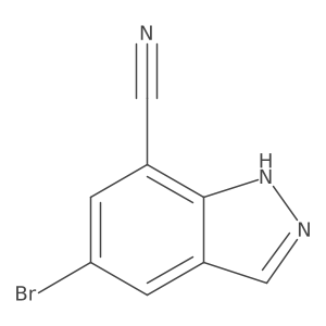 5-Bromo-1H-indazole-7-carbonitrile结构式