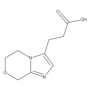 3-{5H,6H,8H-imidazo[2,1-c][1,4]oxazin-3-yl}propanoic acid Structure