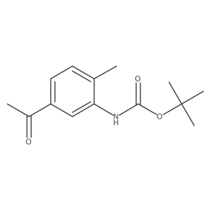 Tert-butyl (5-acetyl-2-methylphenyl)carbamate Structure