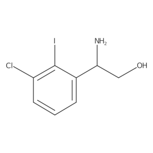 (R)-2-Amino-2-(3-chloro-2-iodophenyl)ethan-1-ol Structure