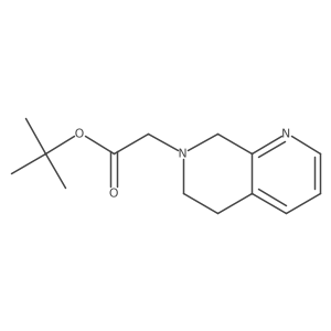 (5,8-Dihydro-6H-[1,7]naphthyridin-7-yl)-acetic acid tert-butyl ester结构式